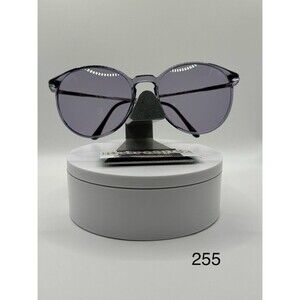 Vintage Oversize Sunglasses |NOS Round Monochrome Purple Lens/Frame Oleg Cassini
